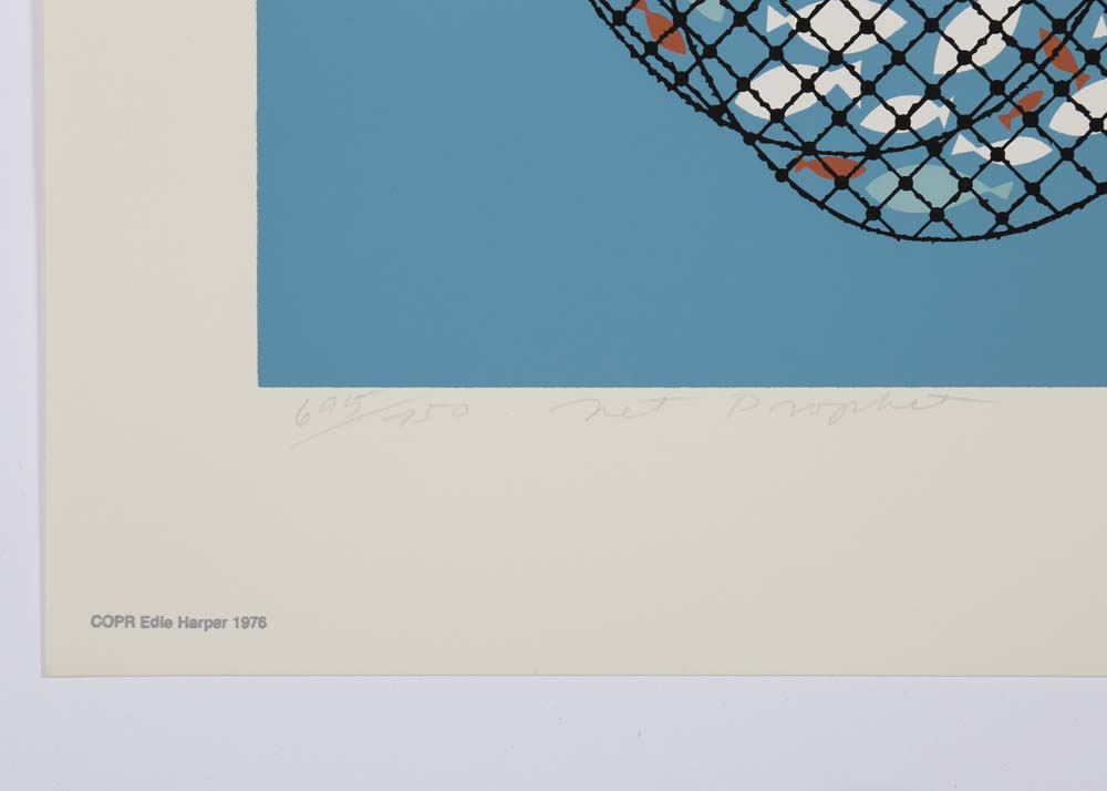 Edie Harper Signed Serigraph "Net Prophet"