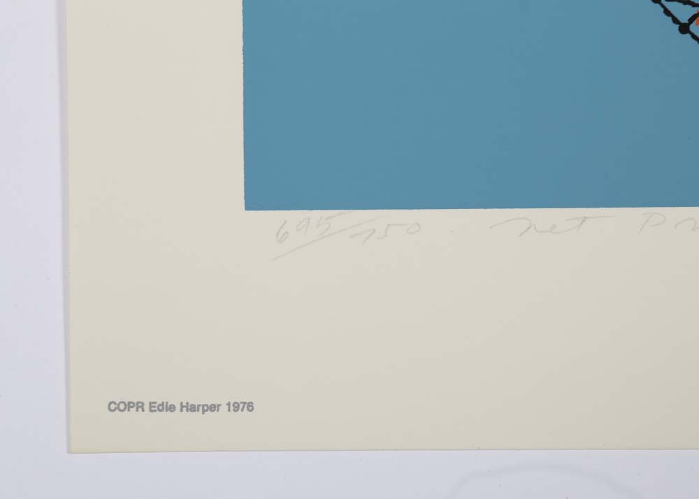 Edie Harper Signed Serigraph "Net Prophet"