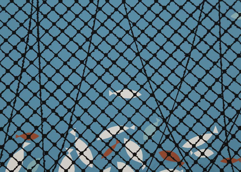 Edie Harper Signed Serigraph "Net Prophet"