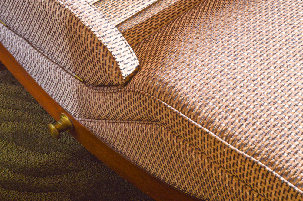 Mid Century Modern Contour Lounge Chair With Hinged Arms