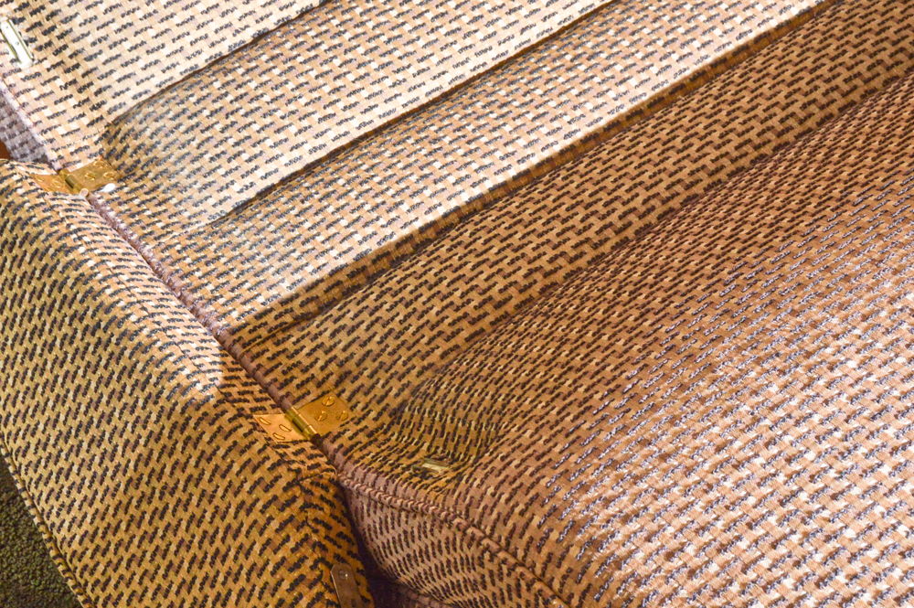 Mid Century Modern Contour Lounge Chair With Hinged Arms