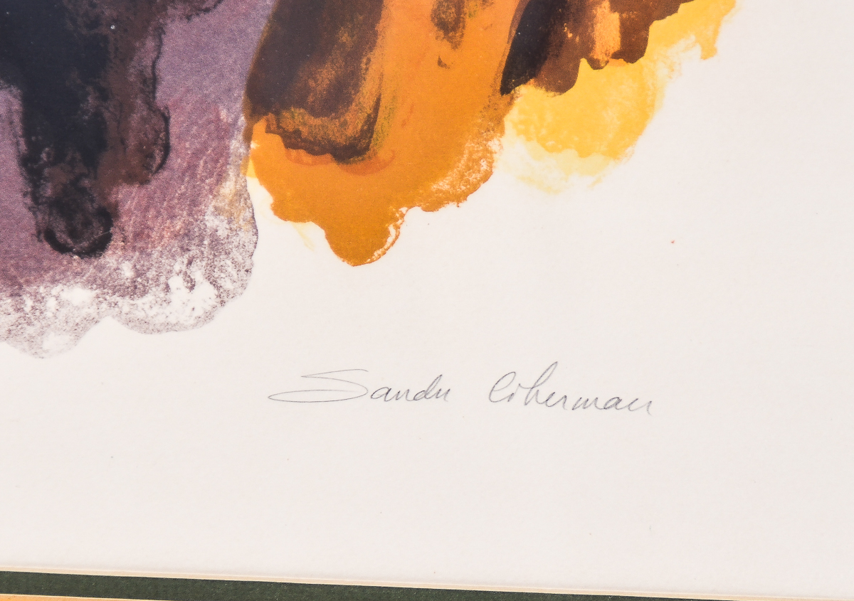 Sandu Liberman Limited Edition Artist's Proof Lithograph on Paper "Two Brothers"