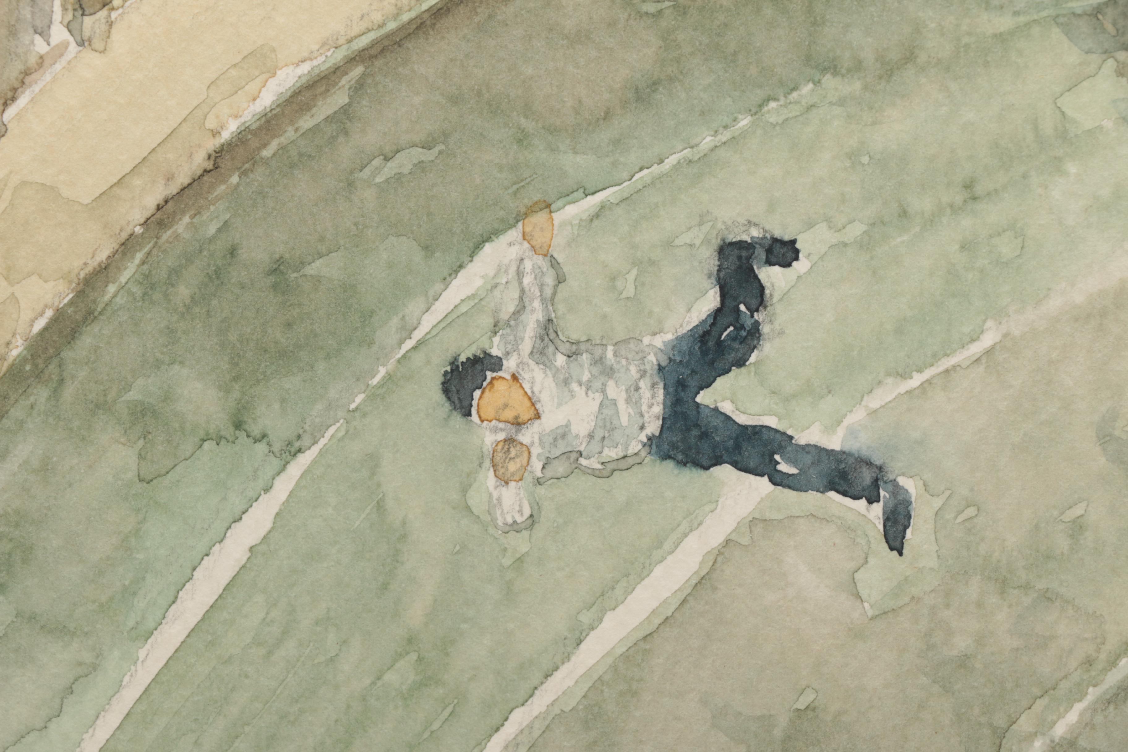 Lahmann Watercolors on Paper of Landscapes, Marinas and Bridges