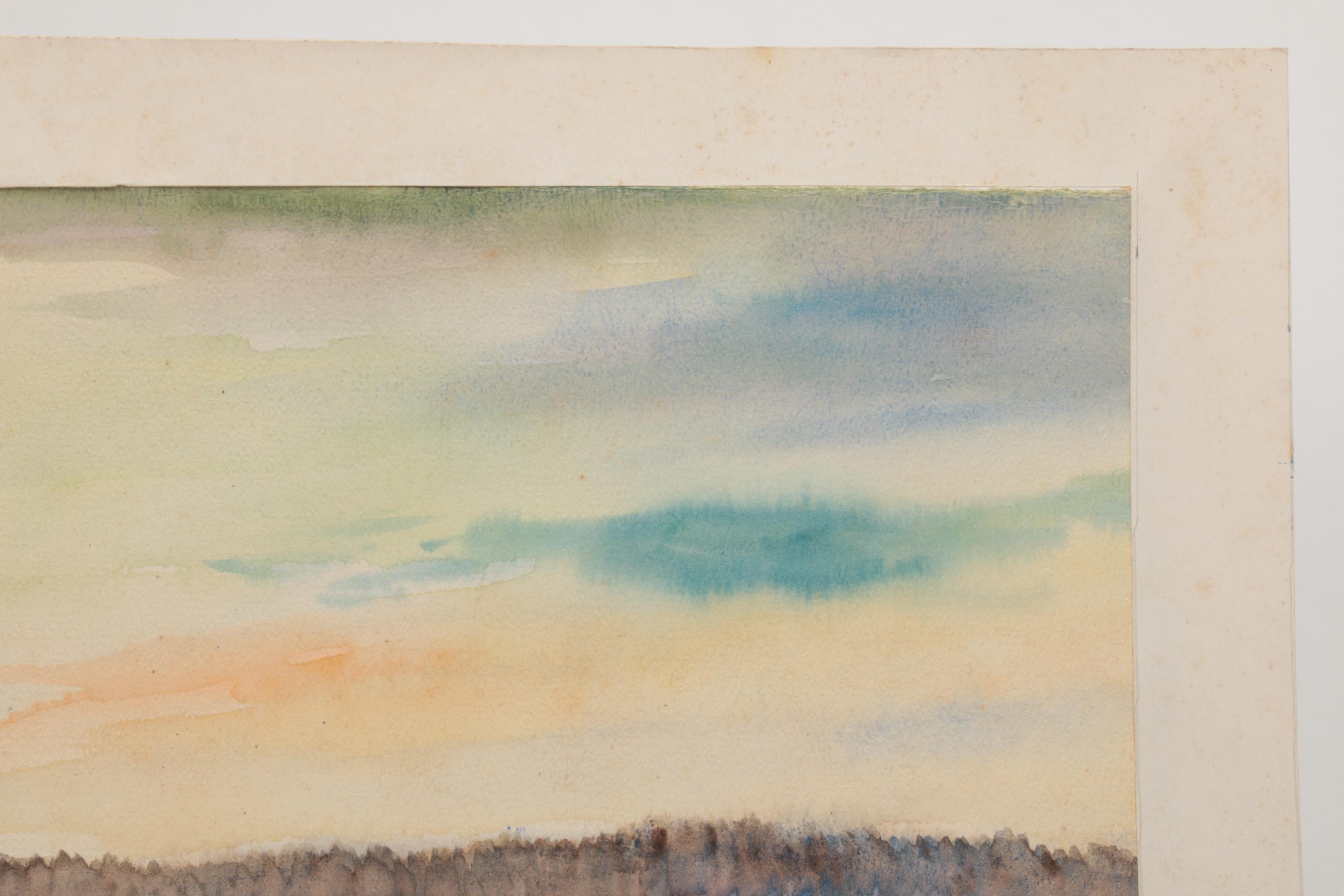 Lahmann Watercolors on Paper of Landscapes, Marinas and Bridges