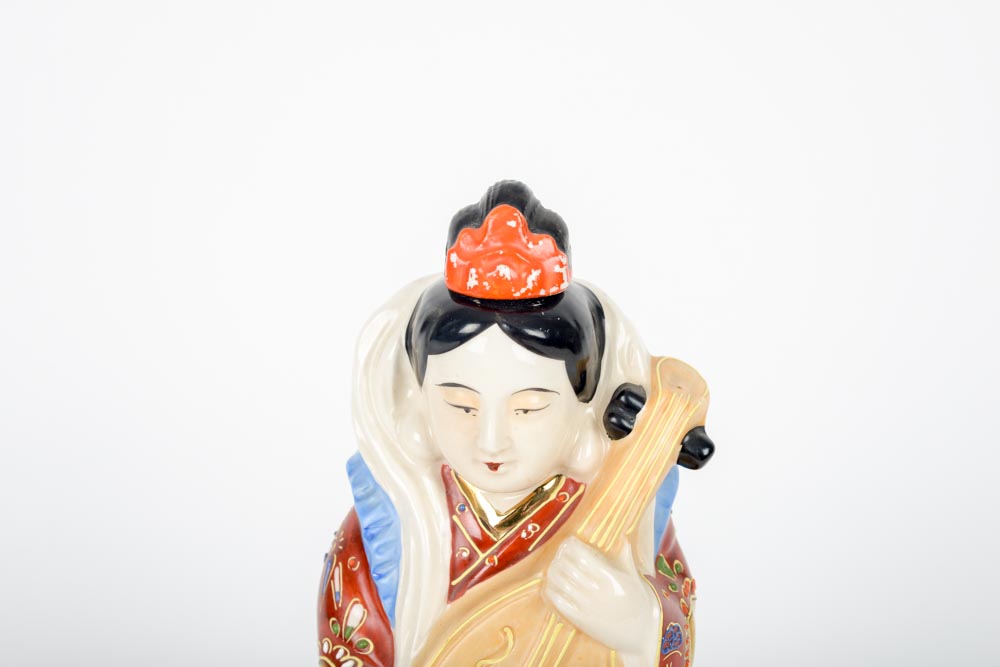Hand Painted Japanese Porcelain Decanter