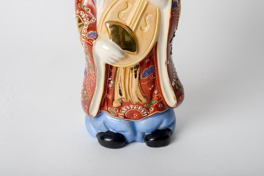 Hand Painted Japanese Porcelain Decanter