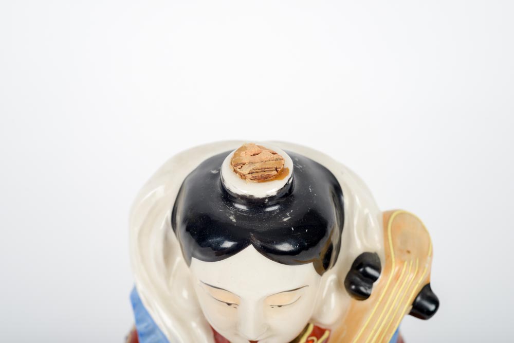 Hand Painted Japanese Porcelain Decanter