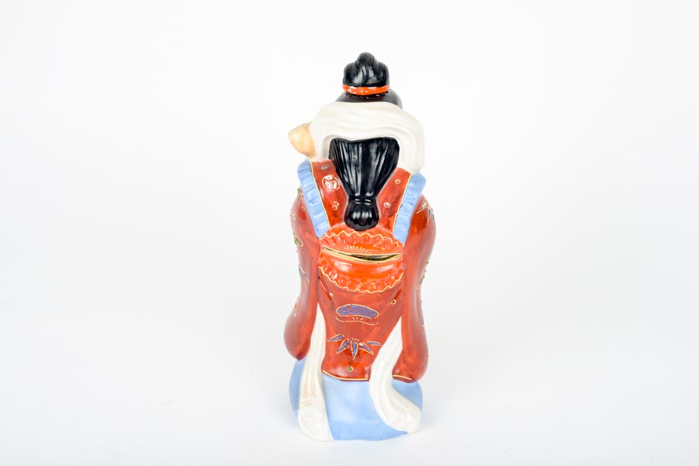 Hand Painted Japanese Porcelain Decanter