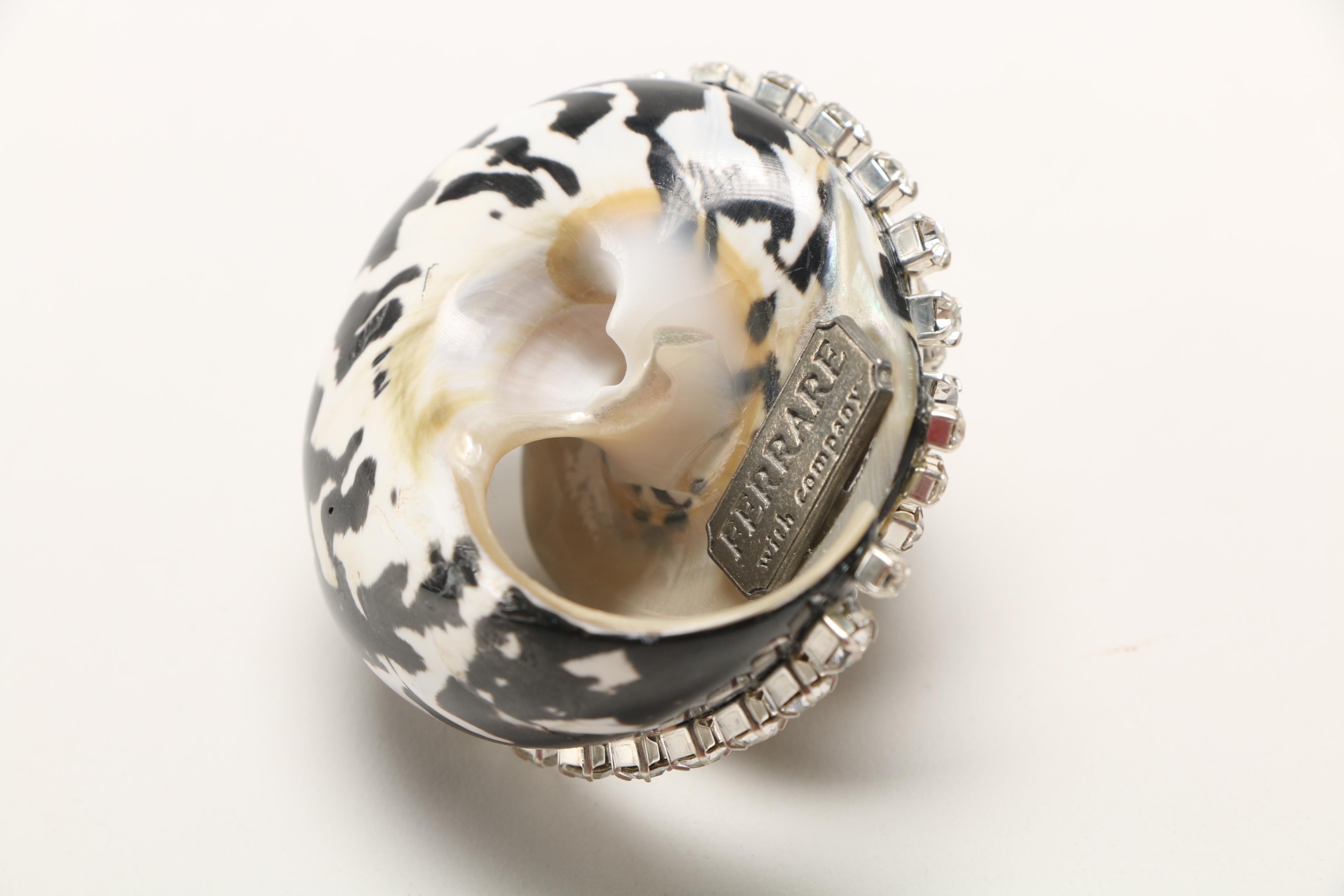 Ferrare With Company Rhinestone Encrusted Shells and Seahorse
