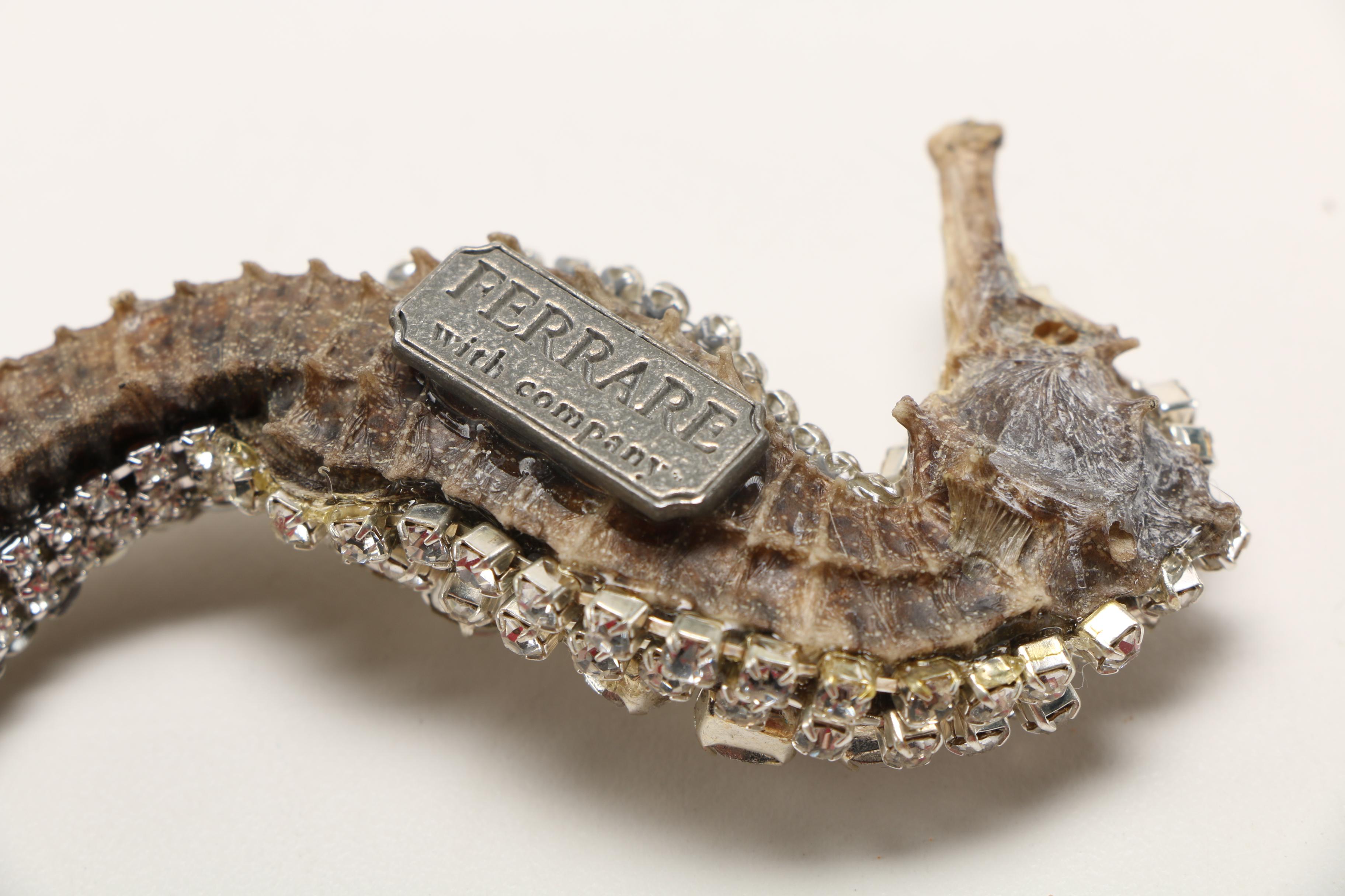 Ferrare With Company Rhinestone Encrusted Shells and Seahorse