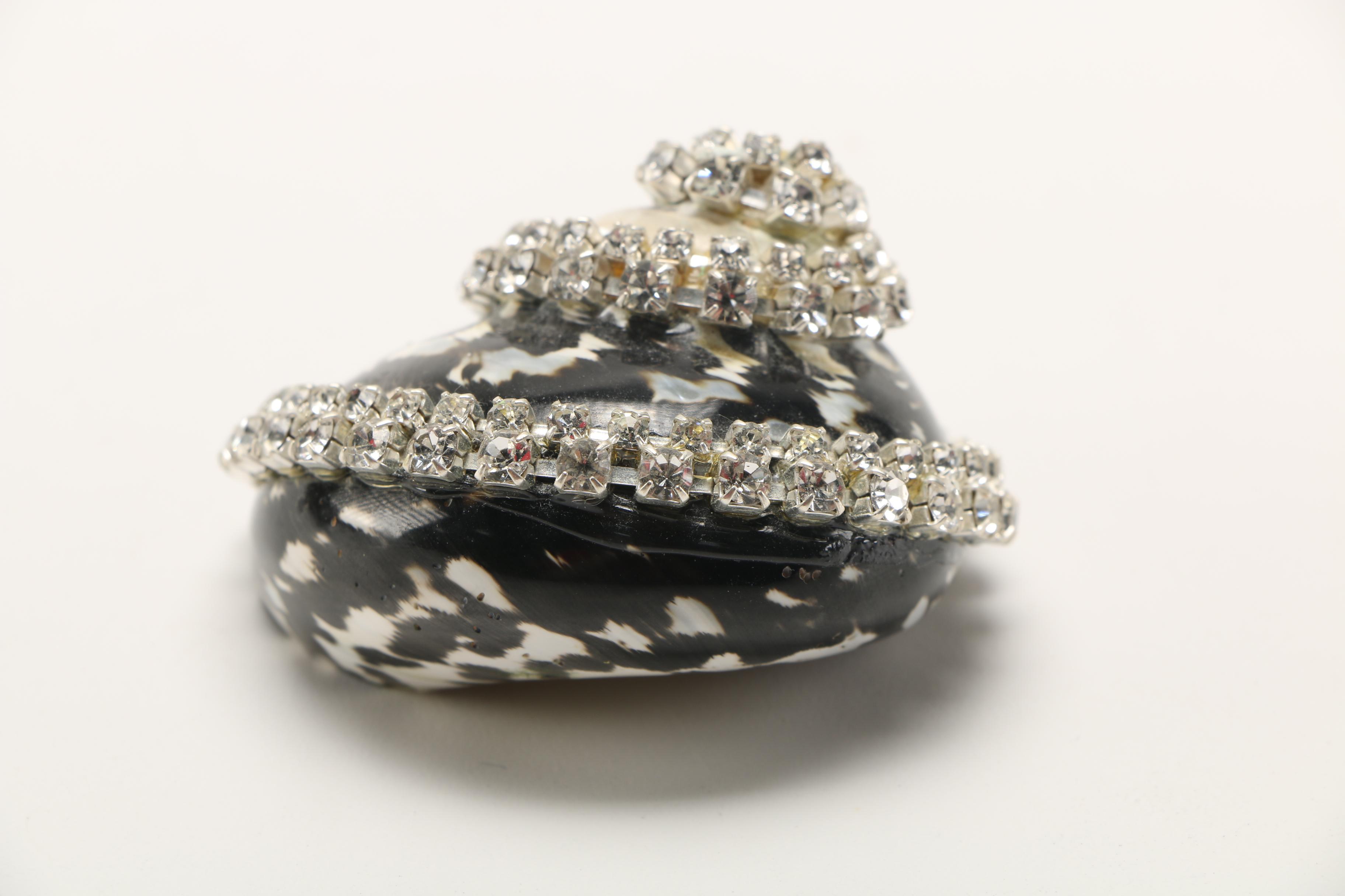 Ferrare With Company Rhinestone Encrusted Shells and Seahorse