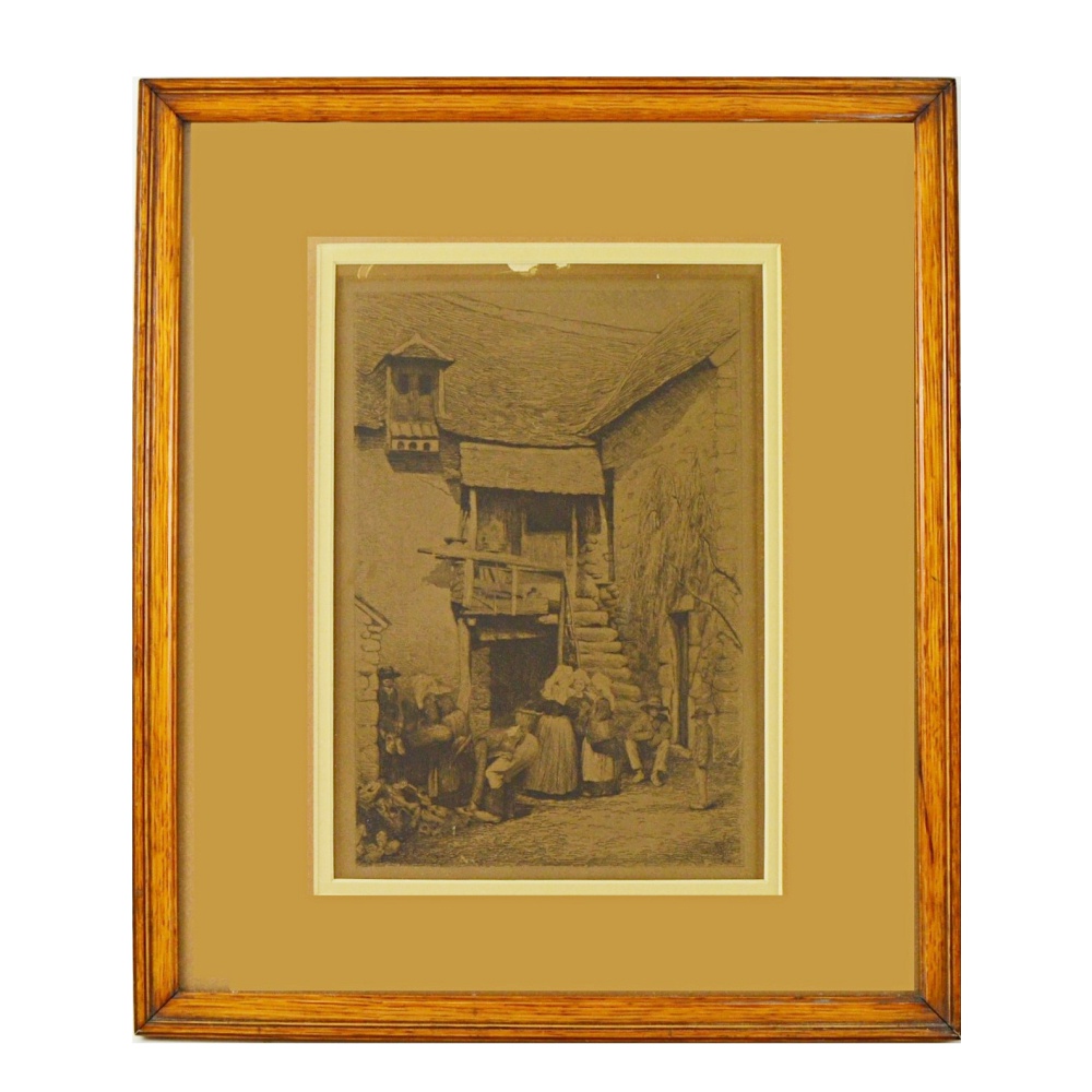 Mortimer L. Menpes' Etching "The Sabot Shop"