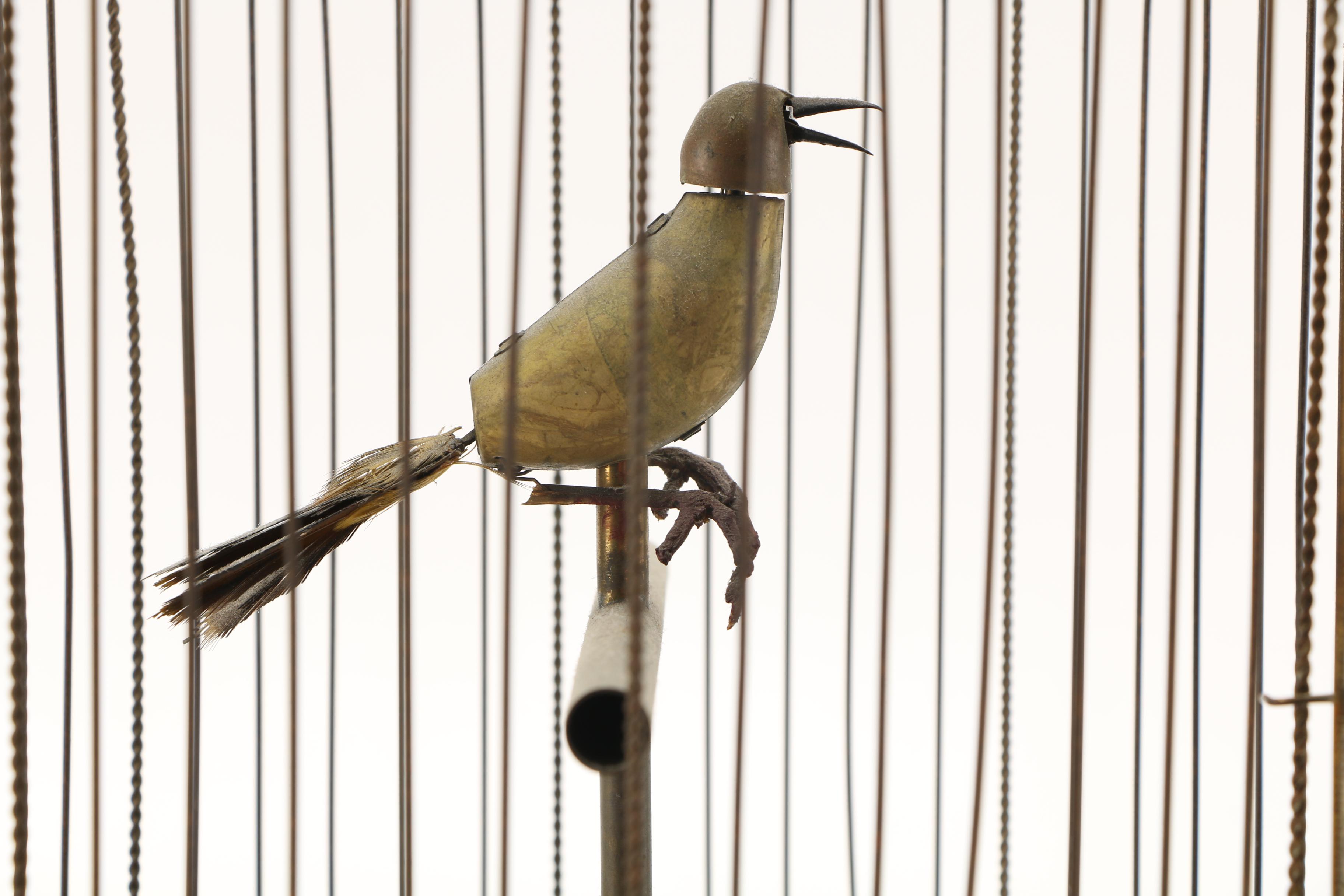 Helvetic French Mechanical Singing Bird