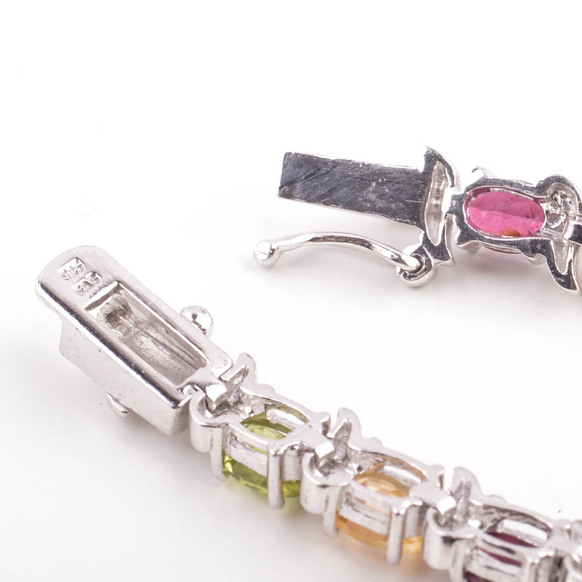 Sterling Silver and Gemstone and Diamond Bracelet Collection
