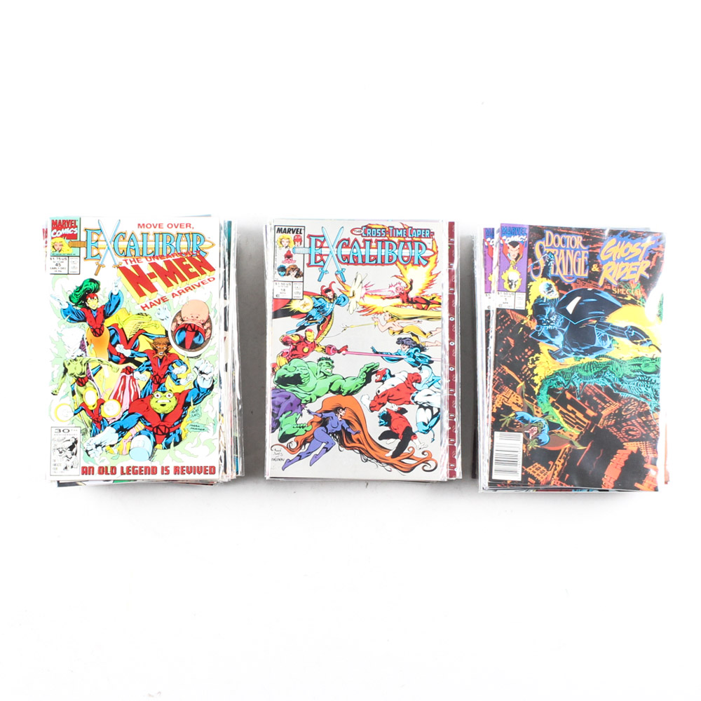 Marvel Comic Books Featuring "Excalibur" and More