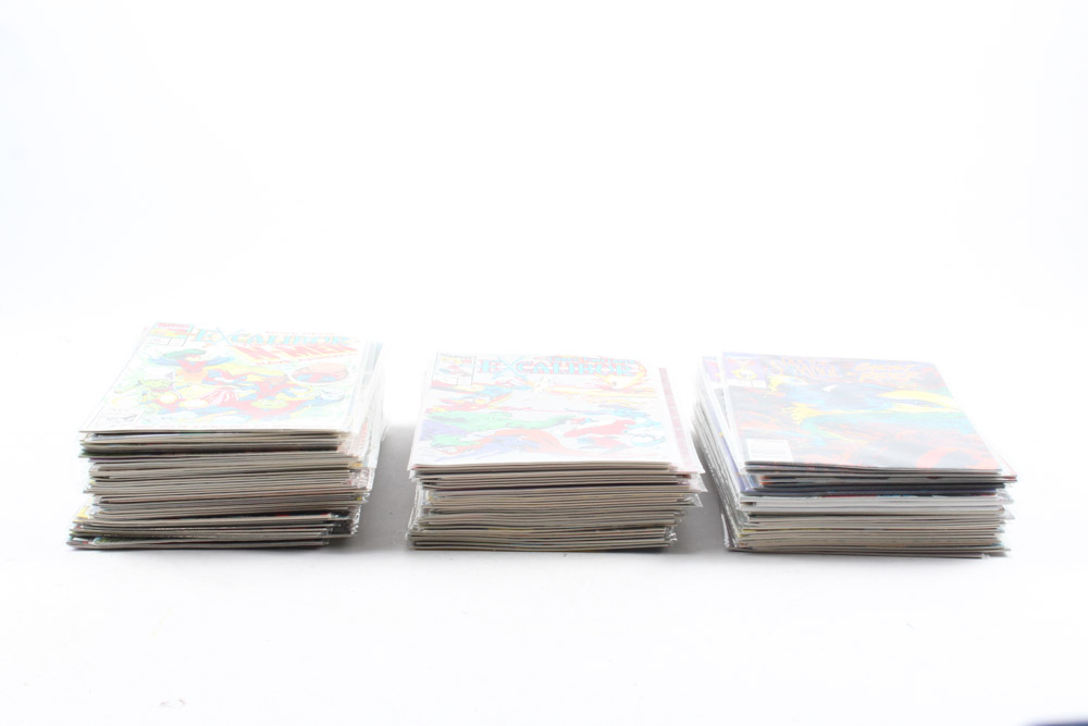 Marvel Comic Books Featuring "Excalibur" and More