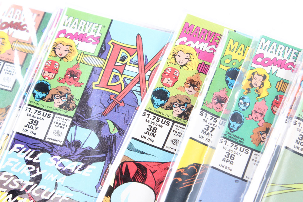 Marvel Comic Books Featuring "Excalibur" and More