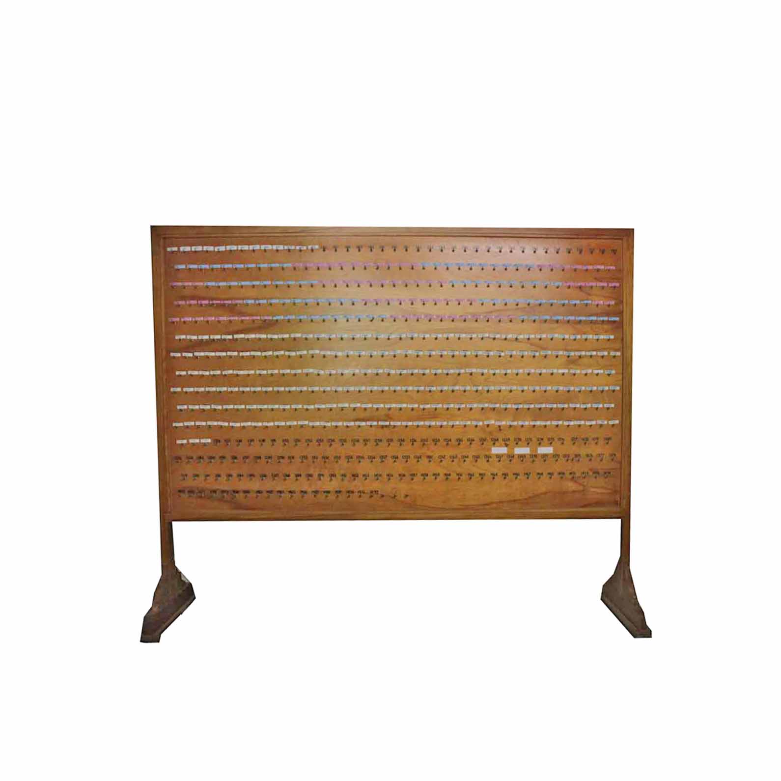 Vintage Rolling Room Key Rack