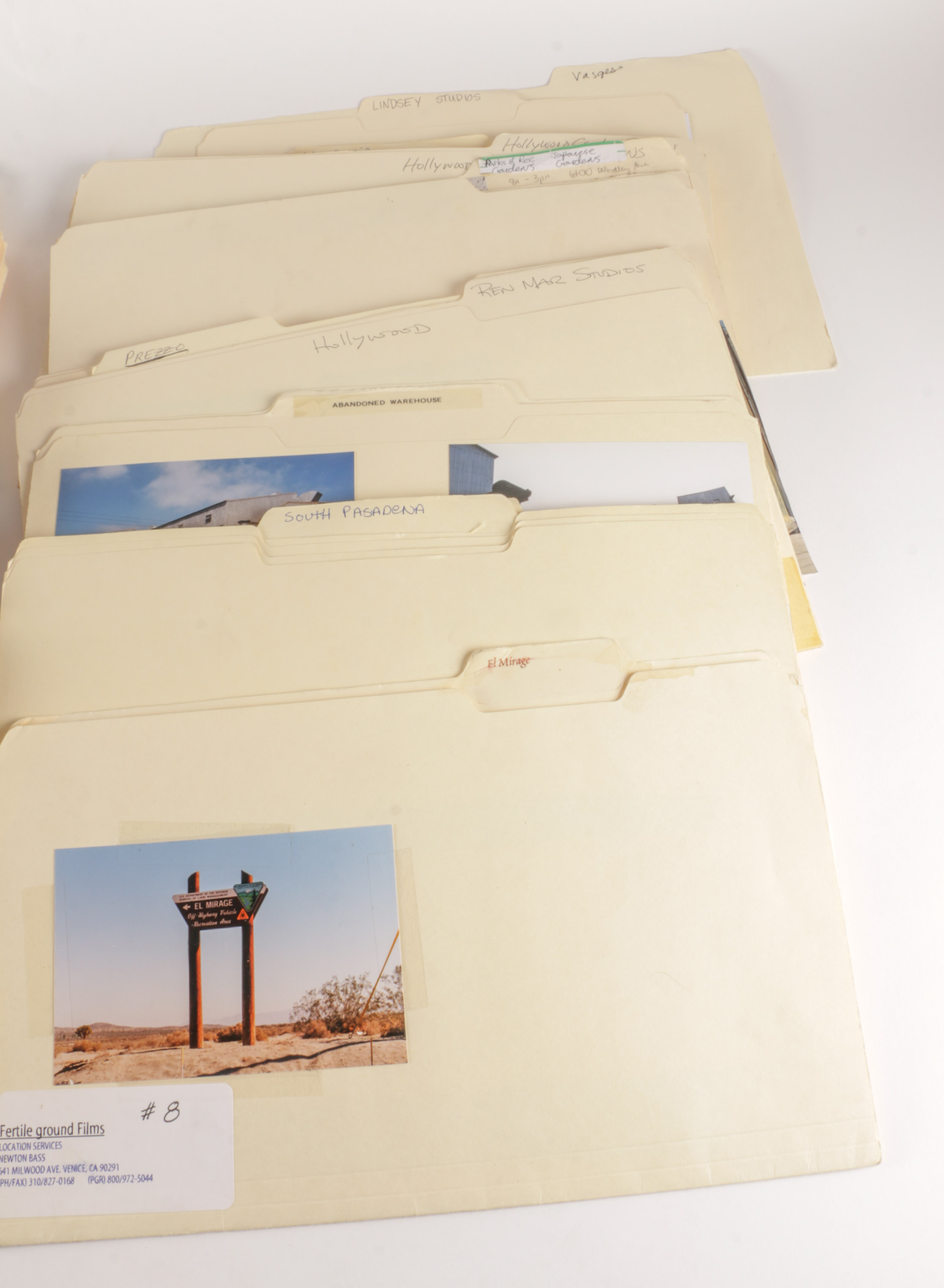 "The X-Files" Season 9 Shooting Schedules, Call Sheets and Location Scouting Photos