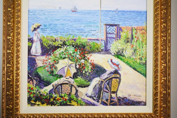 Katia Pissarro "Un Ete a la Gibertiere" Original Oil Painting