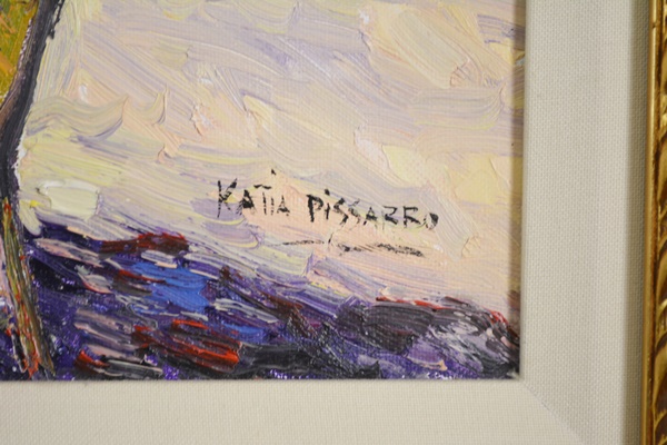 Katia Pissarro "Un Ete a la Gibertiere" Original Oil Painting