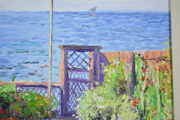 Katia Pissarro "Un Ete a la Gibertiere" Original Oil Painting