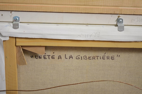 Katia Pissarro "Un Ete a la Gibertiere" Original Oil Painting