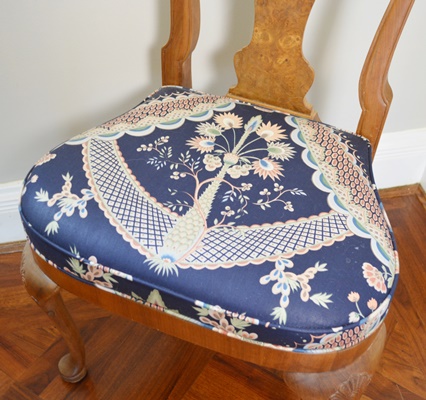 Queen Anne Style Birch Accent Chair