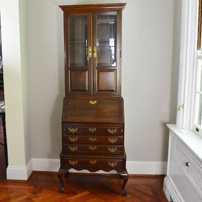 Ethan Allen Georgian Court Queen Anne Secretary