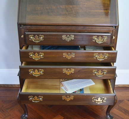 Ethan Allen Georgian Court Queen Anne Secretary