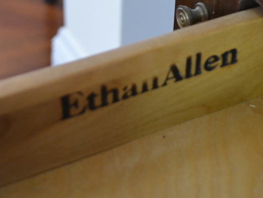 Ethan Allen Georgian Court Queen Anne Secretary