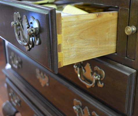 Ethan Allen Georgian Court Queen Anne Secretary