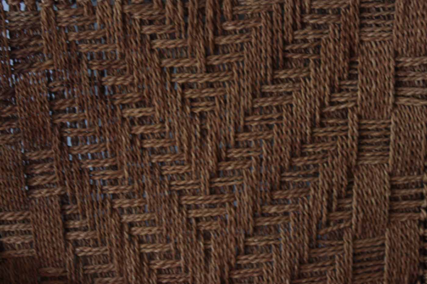 Vintage Macrame Loveseat and Side Table