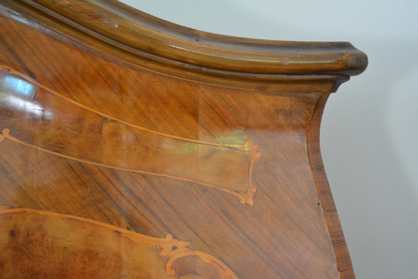 Pair of Antique Italian Louis XV Style Bombe Twin Beds