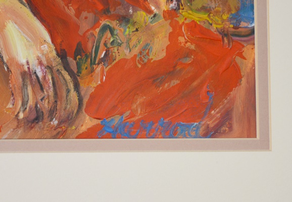 Ann Harrod Original Acrylic Painting of a Young Woman