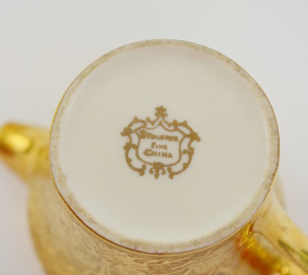 Stouffer China, Thun Vase and Other Gold Rimmed Glass Bowls