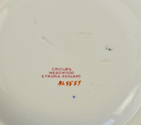 Seven Wedgwood "Groups-Multicolor" Porcelain Plates