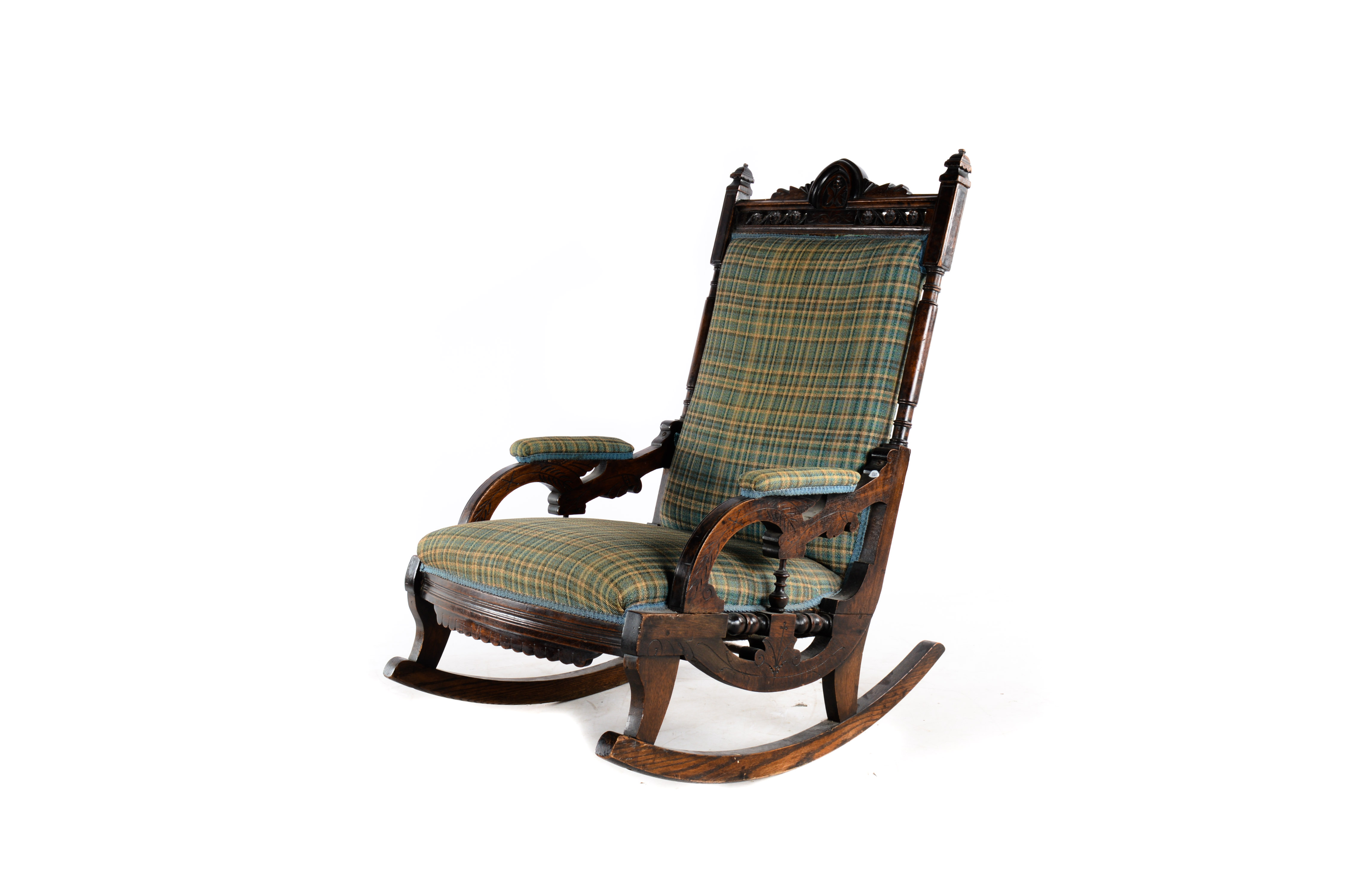 Late 19th Century Victorian Eastlake Rocking Chair