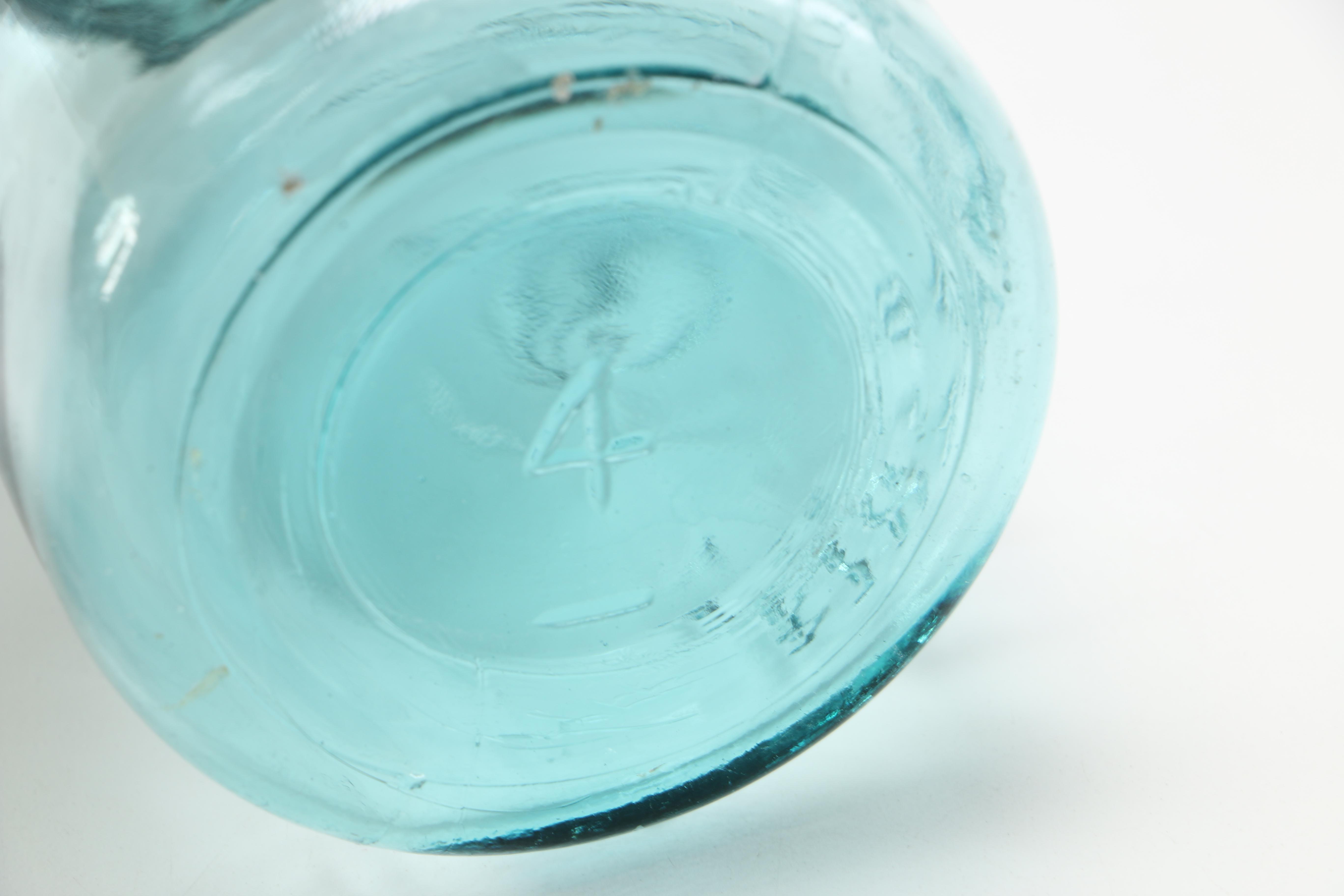 Collection of Teal Ball Mason Jars