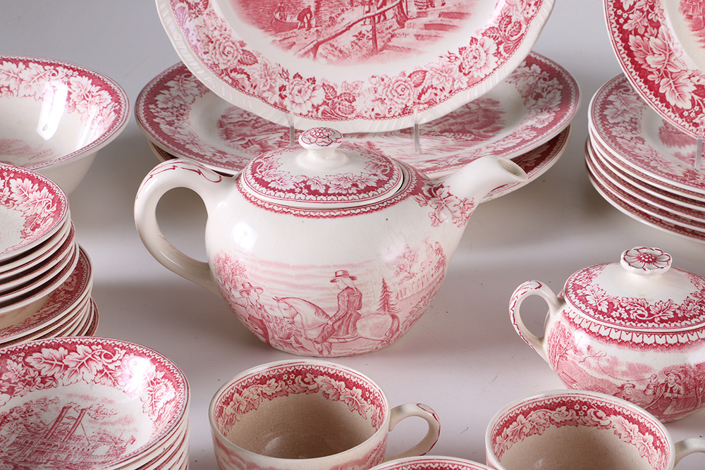 Currier and Ives "An American Subject" Dinner Set