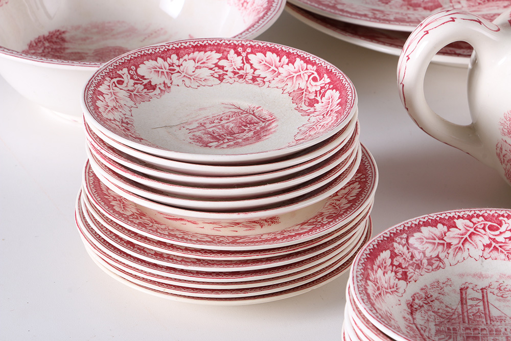 Currier and Ives "An American Subject" Dinner Set