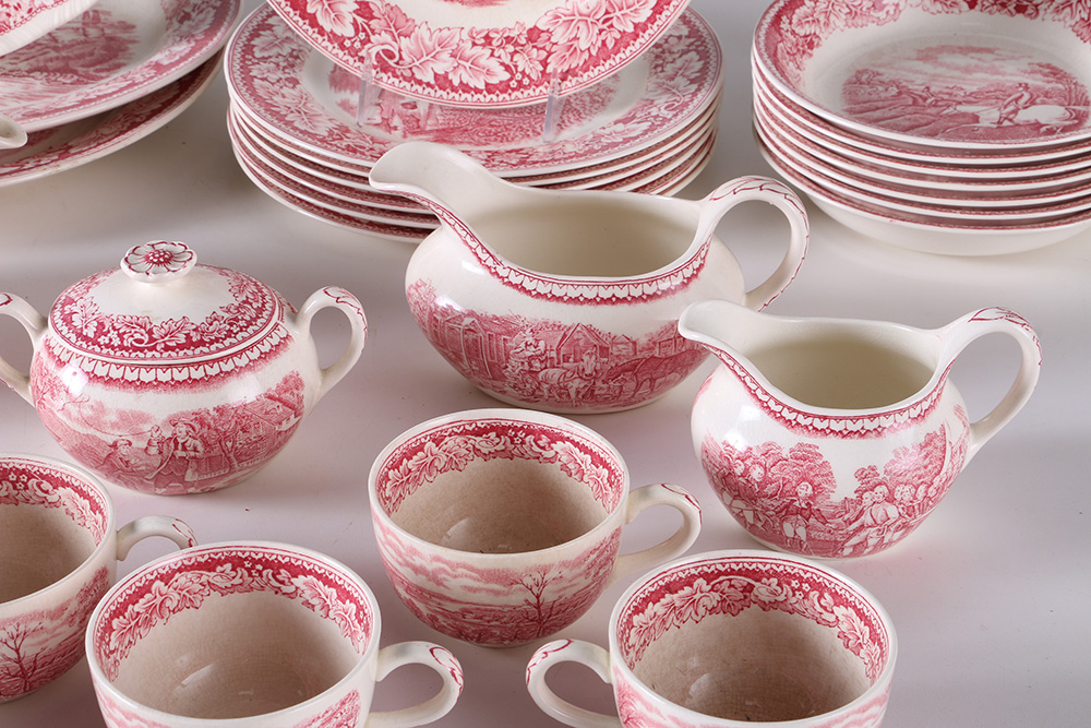 Currier and Ives "An American Subject" Dinner Set