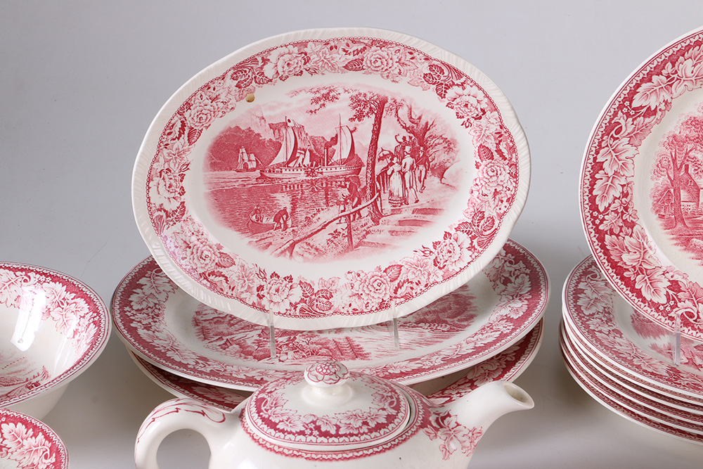 Currier and Ives "An American Subject" Dinner Set