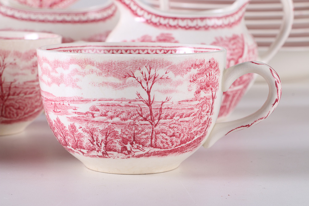 Currier and Ives "An American Subject" Dinner Set