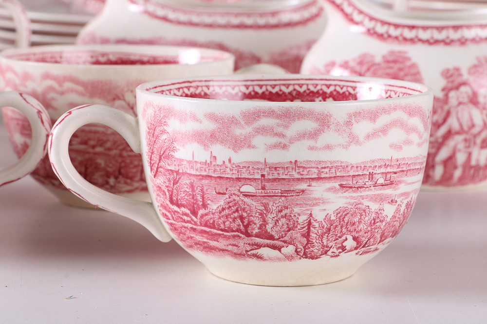 Currier and Ives "An American Subject" Dinner Set