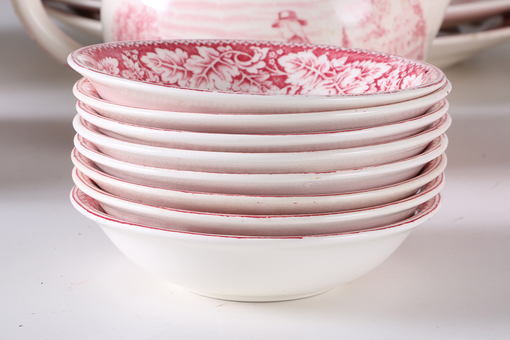 Currier and Ives "An American Subject" Dinner Set