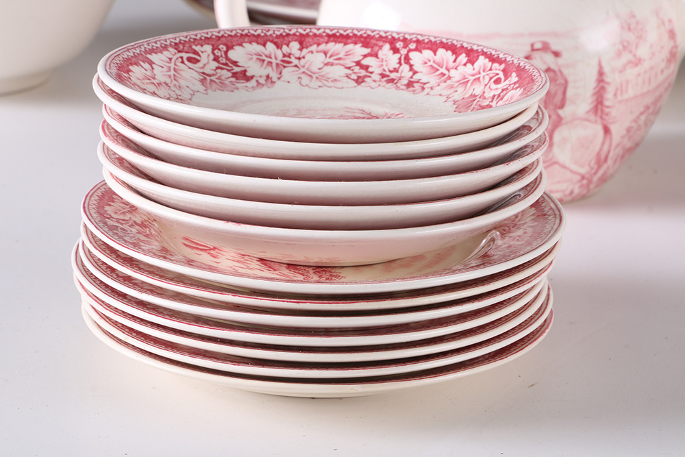 Currier and Ives "An American Subject" Dinner Set