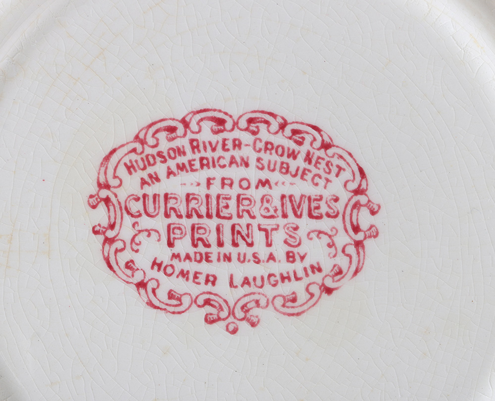 Currier and Ives "An American Subject" Dinner Set