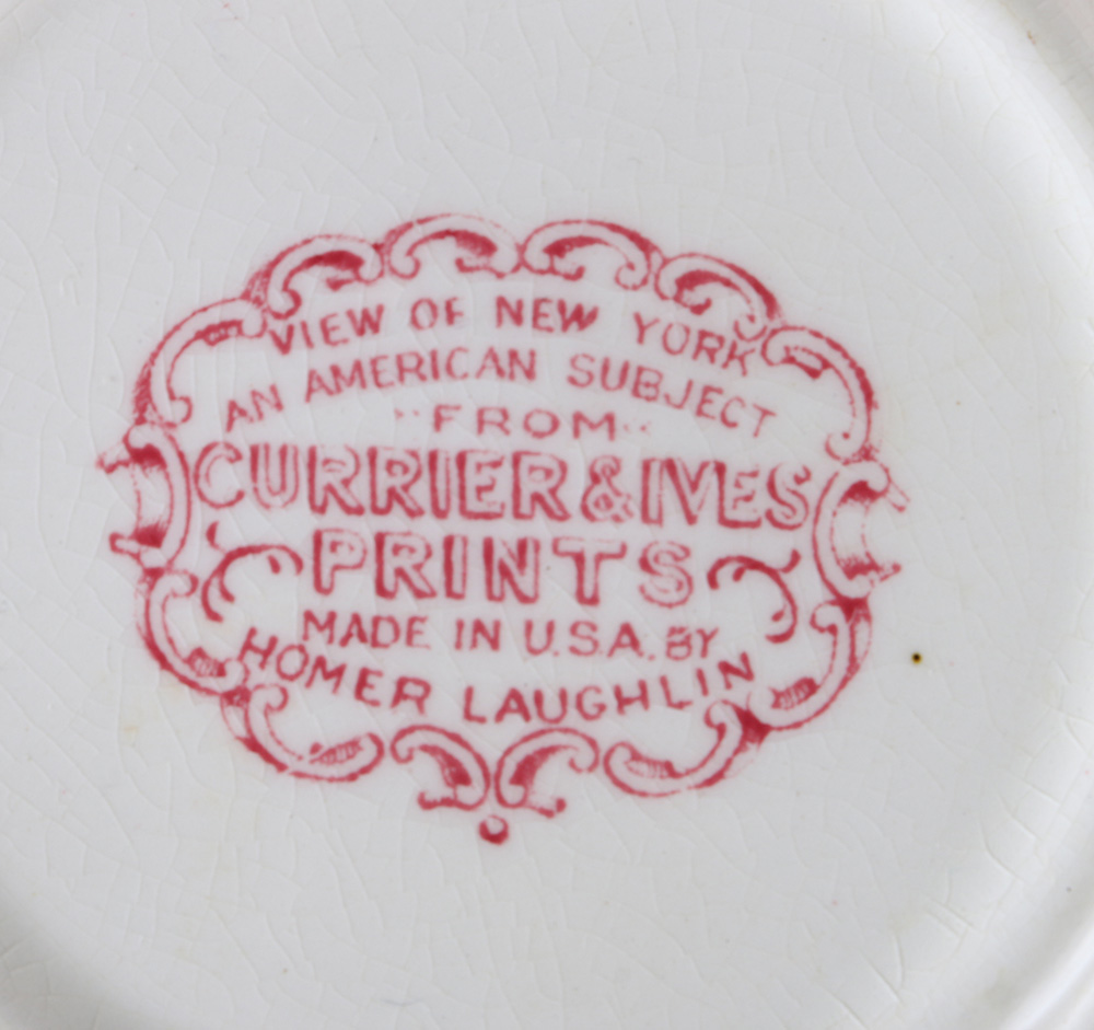 Currier and Ives "An American Subject" Dinner Set