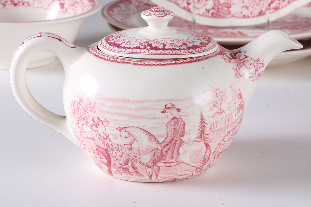 Currier and Ives "An American Subject" Dinner Set